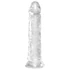 Kép 3/5 - King Cock Clear 8 - tapadótalpas, nagy dildó (20cm)