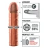 Kép 4/5 - X-TENSION Perfect 2 - élethű péniszköpeny (20,3cm) - natúr