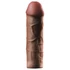 Kép 2/3 - X-TENSION Mega 2 - élethű péniszköpeny (20,3cm) - sötét natúr