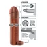 Kép 4/4 - X-TENSION Perfect 2 - heregyűrűs péniszköpeny (19cm) - sötét natúr