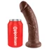 Kép 2/5 - King Cock 8 dildó (20cm) - barna