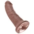 Kép 5/5 - King Cock 8 dildó (20cm) - barna