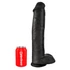 Kép 2/5 - King Cock 15 - tapadótalpas, herés dildó (38cm) - fekete