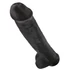 Kép 4/5 - King Cock 15 - tapadótalpas, herés dildó (38cm) - fekete