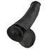 Kép 5/5 - King Cock 15 - tapadótalpas, herés dildó (38cm) - fekete