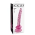 Kép 1/7 - Icicles No. 86 - péniszes üveg dildó (pink)