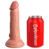 Kép 4/6 - King Cock Elite 6 - tapadótalpas, élethű dildó (15cm) - natúr