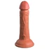 Kép 5/6 - King Cock Elite 6 - tapadótalpas, élethű dildó (15cm) - sötét