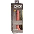 Kép 3/6 - King Cock Elite 7- tapadótalpas, élethű dildó (18cm) - natúr