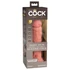 Kép 3/7 - King Cock Elite 8 - tapadótalpas, élethű vibrátor (20cm) - natúr