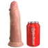 Kép 4/7 - King Cock Elite 8 - tapadótalpas, élethű vibrátor (20cm) - natúr