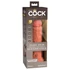 Kép 3/7 - King Cock Elite 8 - tapadótalpas, élethű vibrátor 20cm (sötét natúr)