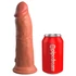 Kép 4/7 - King Cock Elite 8 - tapadótalpas, élethű vibrátor 20cm (sötét natúr)