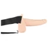 Kép 7/11 - You2Toys Strap-on - akkus, üreges, felcsatolható vibrátor (natúr)