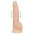Kép 4/11 - Naked Addiction Thrusting 9 - lökő vibrátor - natúr (23cm)