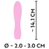 Kép 8/8 - Cuties Mini 3 - akkus, vízálló, bordás vibrátor (pink)