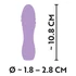 Kép 8/8 - Cuties Mini 3 - akkus, vízálló, spirális vibrátor (lila)