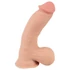 Kép 5/9 - Nature Skin - dildó bőrrel - 20cm (natúr)