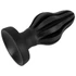 Kép 4/9 - ANOS - bordázott puha anál plug - 7cm (fekete)