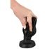 Kép 8/9 - ANOS - bordázott puha anál plug - 7cm (fekete)