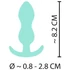 Kép 8/8 - Cuties Mini Butt Plug - szilikon anál plug - menta (2,3cm)