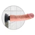 Kép 5/7 - King Cock 9 tapadótalpas vibrátor (23 cm) - natúr