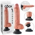 Kép 2/7 - King Cock 10 tapadótalpas vibrátor (25 cm) - natúr