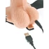 Kép 7/8 - Fetish Strap-On 6 - rádiós, felcsatolható, üreges vibrátor (natúr)