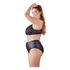 Kép 2/8 - / Cottelli Plus Size - keresztpántos melltartó és bugyi (fekete)