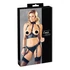 Kép 1/7 - Cottelli Bondage - fényes mellemelő szett bilinccsel (fekete)