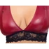 Kép 6/8 - / Cottelli Bondage Plus Size - csipkés melltartó szett (piros)