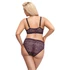 Kép 5/10 - Cottelli Plus Size - áttetsző mintás melltartó szett (lila)