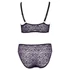 Kép 10/10 - Cottelli Plus Size - áttetsző mintás melltartó szett (lila)