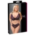 Kép 1/10 - Cottelli Plus Size - áttetsző mintás melltartó szett (lila)