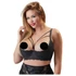 Kép 2/5 - Cottelli Plus Size - pántos, gyűrűs mellemelő (fekete)