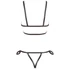 Kép 6/6 - Cottelli Bondage - fényes dísz testhám bikini (fekete)