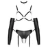 Kép 4/5 - Bad Kitty - bondage testhám szett (fekete)