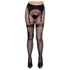 Kép 1/6 - Cottelli Legwear - combfix hatású, nyitott harisnya - fekete (S-L)
