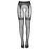Kép 5/6 - Cottelli Legwear - combfix hatású, nyitott harisnya - fekete (S-L)