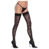 Kép 3/6 - Cottelli Legwear - párducmintás combfix (fekete)