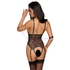 Kép 12/13 - Cottelli Bondage - nyitott body bilincsekkel (fekete)
