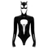 Kép 4/8 - Black Velvet - hosszúujjú Batwoman body (fekete)