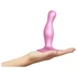 Kép 2/5 - Strap-on-me Curvy S - hullámos, talpas dildó (pink)