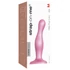 Kép 1/5 - Strap-on-me Curvy M - hullámos, talpas dildó (pink)