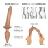Kép 2/6 - Strap-on-me Swith Realistic L - 2in1 szilikon dildó (natúr)