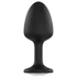 Kép 1/6 - Dorcel Geisha Plug Diamond M - fehér köves anál plug (fekete)