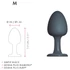 Kép 2/4 - Dorcel Geisha Plug M - golyós anál plug (fekete)