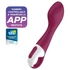 Kép 1/4 - Satisfyer Hot Spot - akkus, melegítő G-pont vibrátor (piros)