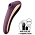 Kép 1/4 - Satisfyer Dual Kiss - 2in1, hüvelyi és csiklóvibrátor (lila)