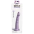 Kép 3/7 - Dillio Slim Seven - tapadótalpas stimuláló dildó (20cm) - lila